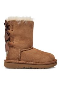 Ugg Śniegowce T Bailey Bow II 1017394T Brązowy. Kolor: brązowy. Materiał: skóra