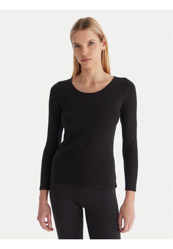 YSABEL MORA - Ysabel Mora Bielizna termoaktywna górna 70022 Czarny Slim Fit. Kolor: czarny. Materiał: bawełna