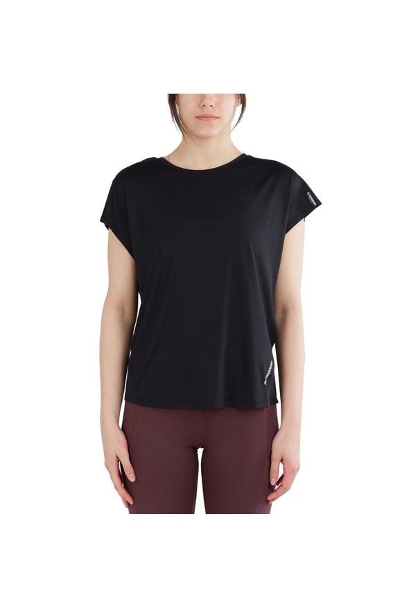 FUNDANGO - Koszulka sportowa damska Hanabi T-shirt z krótkim rękawem. Kolor: czarny. Długość rękawa: krótki rękaw. Długość: krótkie