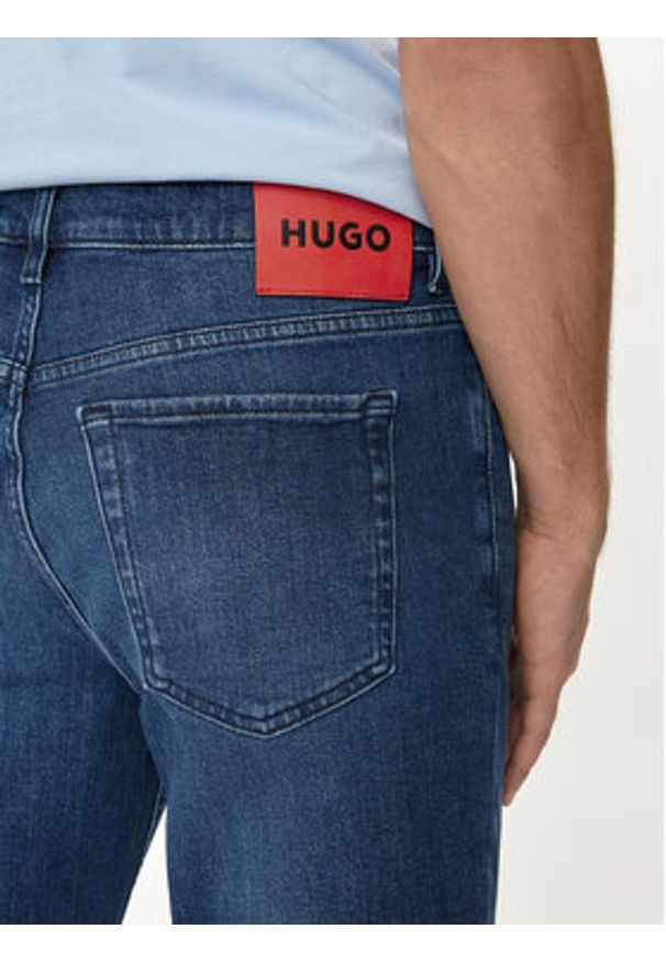 Hugo Jeansy 634 50511324 Niebieski Tapered Fit. Kolor: niebieski