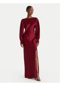 ACCESS FASHION Sukienka wieczorowa 54-3349-237 Écru Regular Fit. Kolor: czerwony. Materiał: syntetyk. Styl: wizytowy