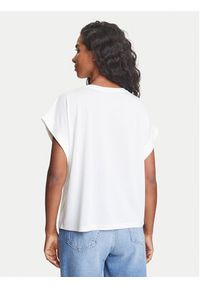 Emporio Armani T-Shirt EW000616 AF12187 U1131 Biały Loose Fit. Kolor: biały. Materiał: wiskoza #3