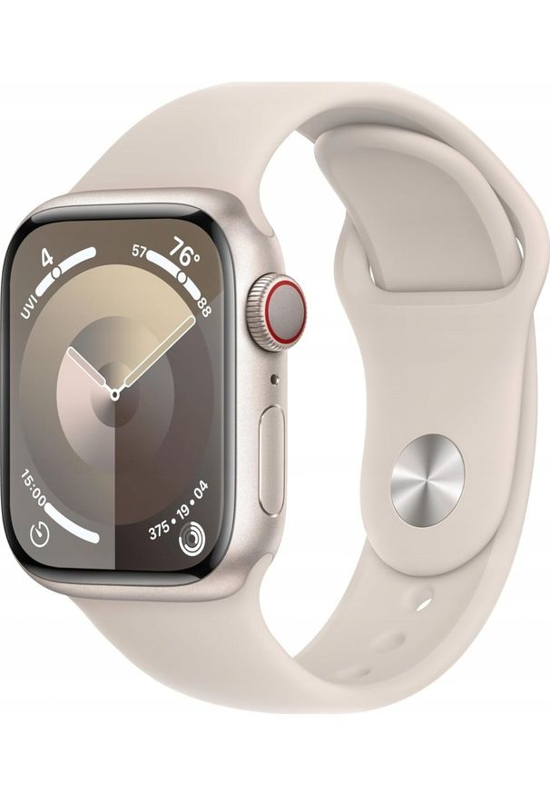 APPLE - Smartwatch Apple Apple Watch 9 Cell 41mm Starlight Alu Starlight Sport Band S/M. Rodzaj zegarka: smartwatch. Styl: sportowy
