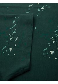 Ombre Clothing - Męski t-shirt z nadrukiem i okrągłym dekoltem – zielony V3 - Rozmiar: XL. Okazja: na co dzień. Kolor: zielony. Materiał: bawełna, materiał, dzianina. Długość rękawa: krótki rękaw. Długość: krótkie. Wzór: nadruk. Styl: sportowy, casual #7