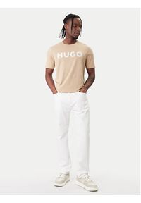 Hugo - HUGO Jeansy 50556632 Biały Regular Fit. Kolor: biały #3