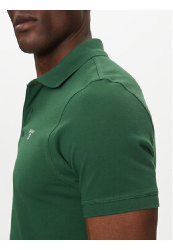 Barbour Polo Tartan MML0012OL72 Zielony Regular Fit. Typ kołnierza: polo. Kolor: zielony. Materiał: bawełna
