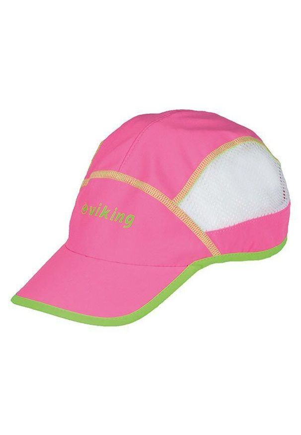 Czapka z daszkiem Viking Sprint. Kolor: różowy. Styl: sportowy