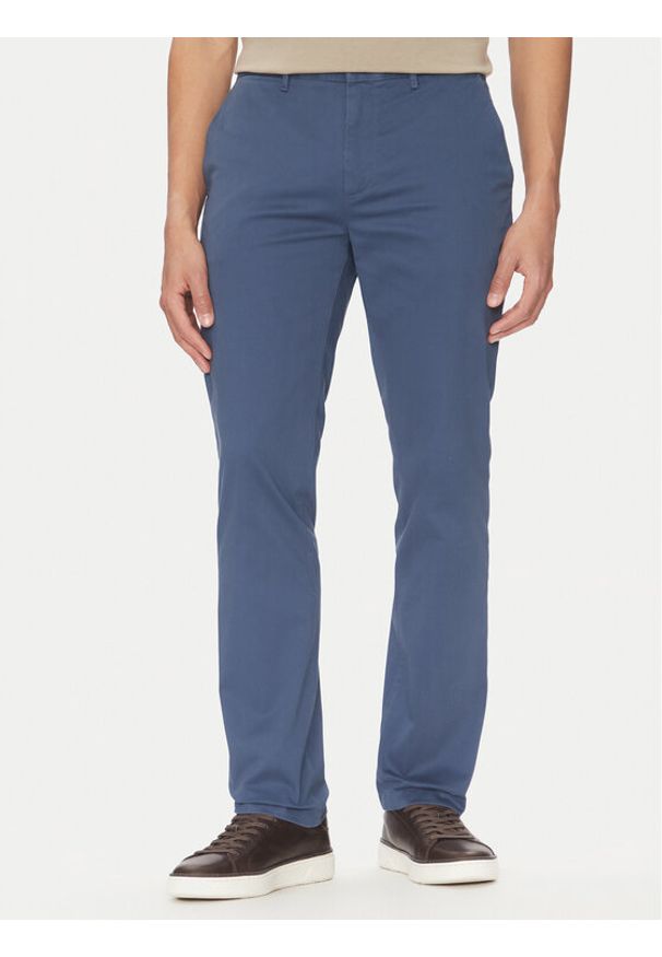 TOMMY HILFIGER - Tommy Hilfiger Chinosy Denton MW0MW37873 Niebieski Slim Fit. Kolor: niebieski. Materiał: bawełna