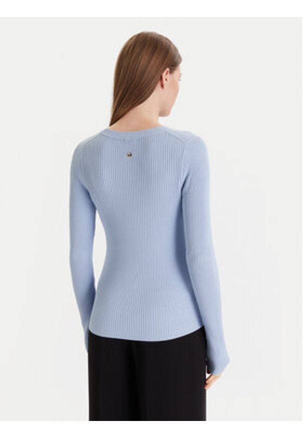 JOOP! Sweter 58 253KN58Karloa 30047481 Błękitny Slim Fit. Kolor: niebieski. Materiał: wiskoza