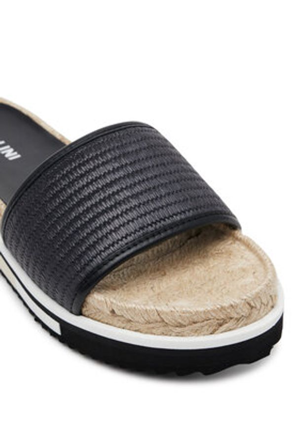 Pollini Espadryle SA28295G0MTN100A Czarny. Kolor: czarny