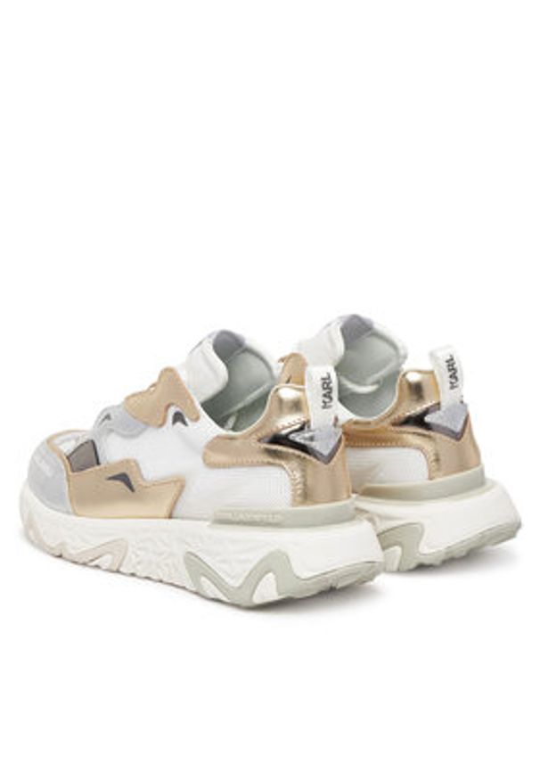 Karl Lagerfeld - KARL LAGERFELD Sneakersy KL62425A Srebrny. Kolor: srebrny. Materiał: skóra