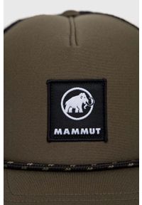 Mammut czapka z daszkiem Crag Logo kolor zielony. Kolor: zielony. Materiał: tkanina, bawełna, skóra #4