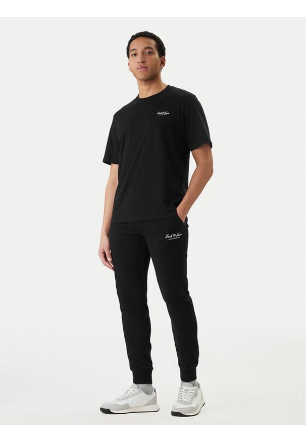 Jack & Jones T-Shirt Earchive 12297641 Czarny Regular Fit. Kolor: czarny. Materiał: bawełna