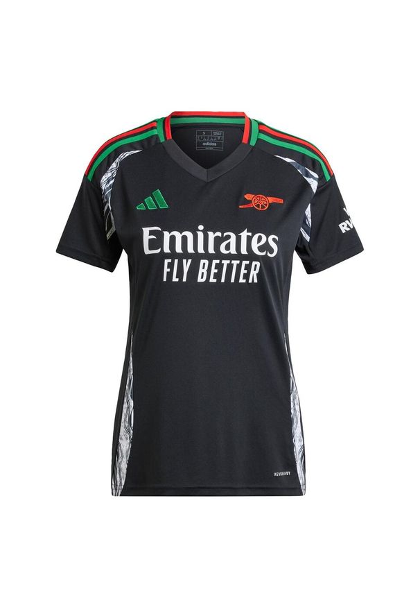 Adidas - Koszulka Arsenal 24/25 Away. Kolor: czarny. Materiał: materiał