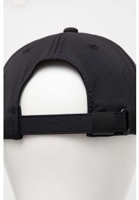 Karl Lagerfeld czapka z daszkiem kolor czarny gładka. Kolor: czarny. Wzór: gładki #4