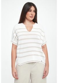 Joseph Ribkoff - Bluzka damska dzianinowa w paski JOSEPH RIBKOFF. Materiał: dzianina. Wzór: paski #4