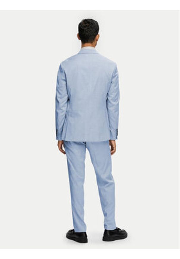 Selected Homme Marynarka 16092418 Błękitny Slim Fit. Kolor: niebieski. Materiał: syntetyk