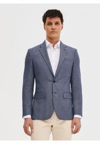 Pako Lorente - PAKO LORENTE – Niebieska marynarka męska z wiskozą. Kolor: niebieski. Materiał: wiskoza. Sezon: wiosna #3