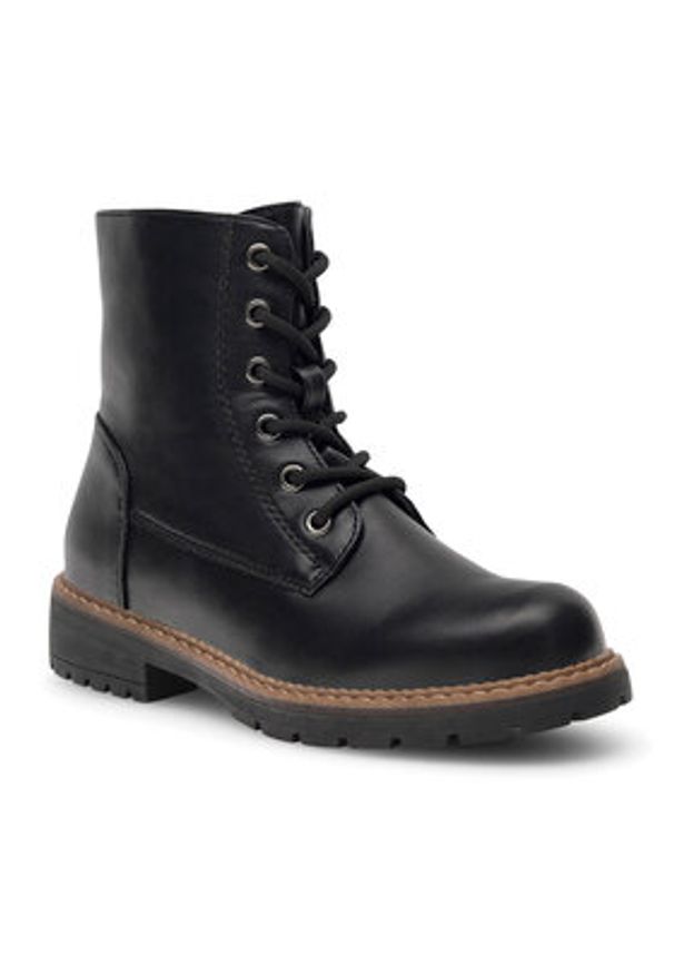 Clara Barson Trzewiki WS5866-26 Czarny. Kolor: czarny. Materiał: skóra