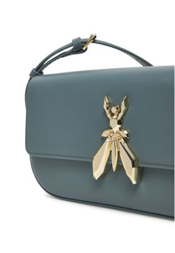 Patrizia Pepe Torebka 8B0231/L061 Zielony. Kolor: zielony. Materiał: skórzane