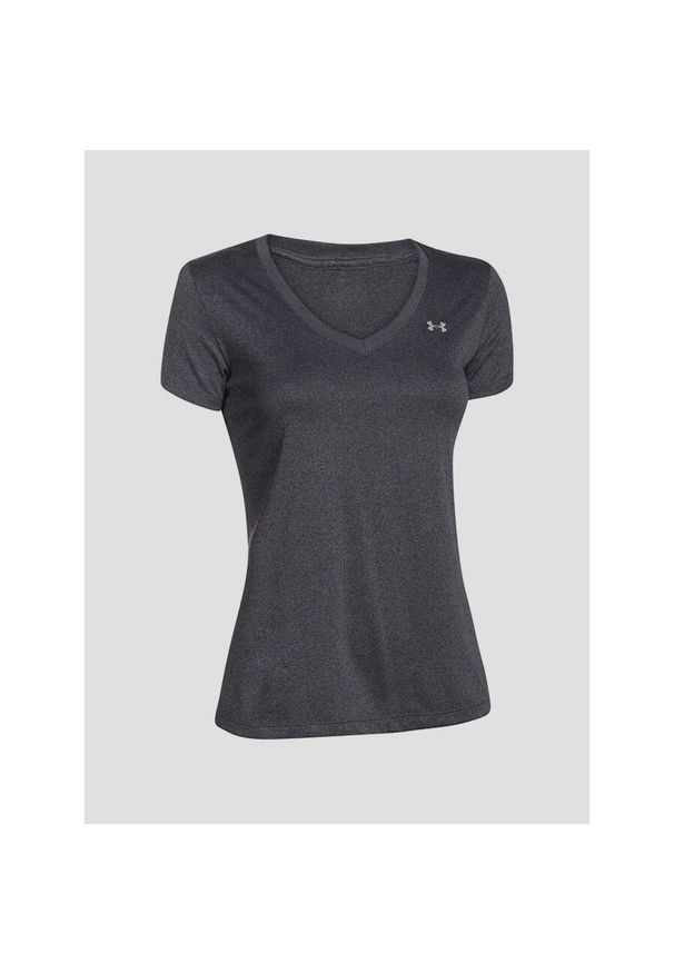 Koszulka treningowa damska Under Armour Tech Solid. Kolor: szary. Materiał: poliester
