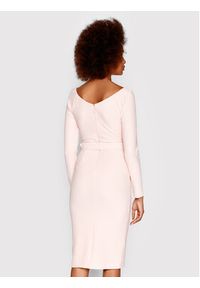 Marciano Guess Sukienka codzienna 2GGK48 6869Z Różowy Slim Fit. Okazja: na co dzień. Kolor: różowy. Materiał: syntetyk. Typ sukienki: proste. Styl: casual #4