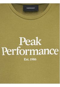 Peak Performance T-Shirt Original G77692390 Zielony Slim Fit. Kolor: zielony. Materiał: bawełna