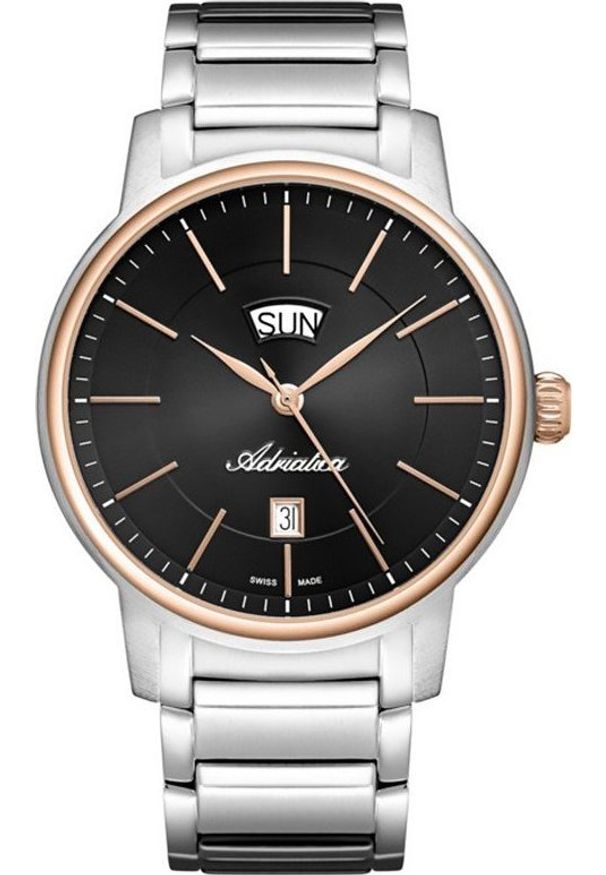 Zegarek Adriatica Zegarek męski Adriatica A1144.R114Q srebrny. Kolor: srebrny