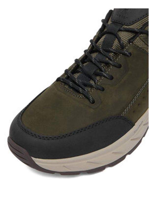 Rieker Sneakersy CEO-06103-54 Zielony ciemny. Kolor: zielony. Materiał: skóra, zamsz
