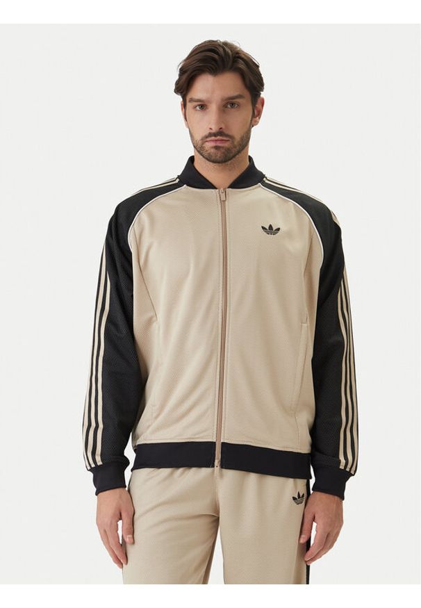 Adidas - adidas Bluza adicolor SST KE0114 Beżowy Regular Fit. Kolor: beżowy. Materiał: syntetyk