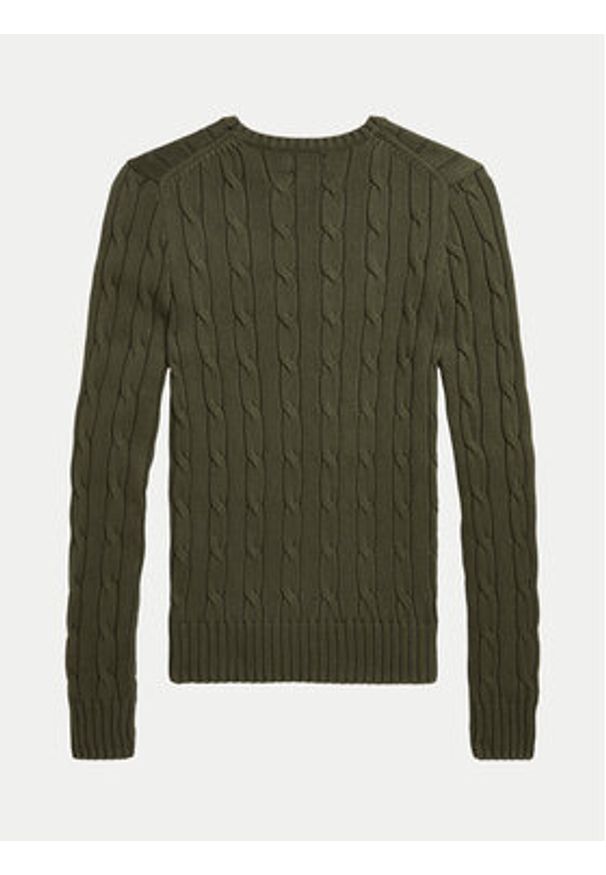Polo Ralph Lauren Sweter 211891640030 Zielony Regular Fit. Typ kołnierza: polo. Kolor: zielony. Materiał: bawełna
