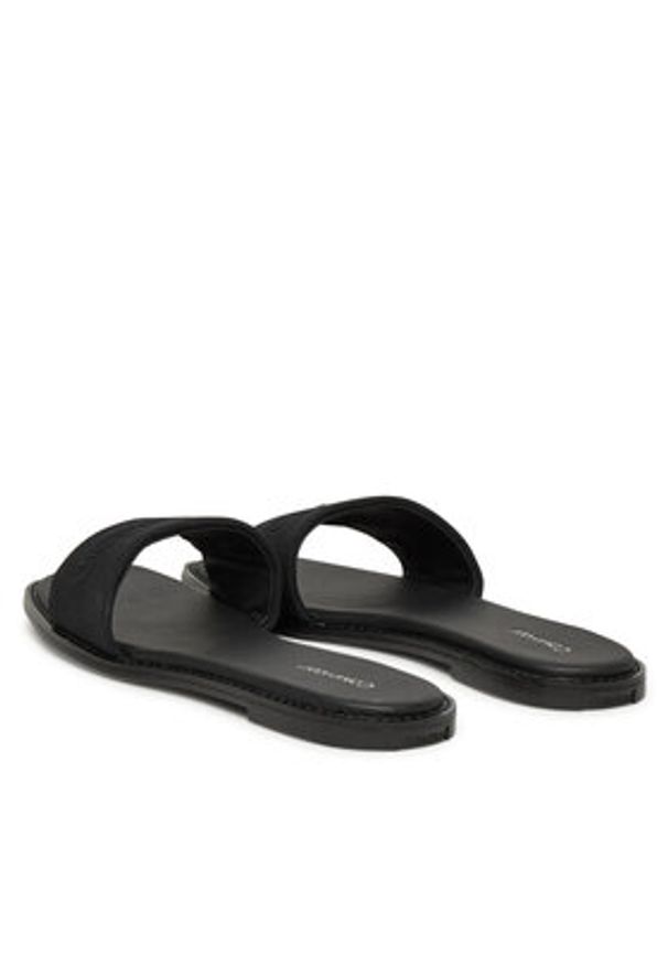Calvin Klein Klapki Flat Slide - He HW0HW02378 Czarny. Kolor: czarny. Materiał: materiał