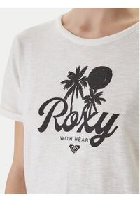 Roxy T-Shirt Oceanwave ERJZT06096 Biały Loose Fit. Kolor: biały. Materiał: bawełna #3