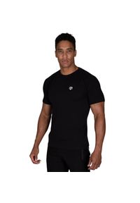 MOROTAI - Koszulka treningowa męska Morotai Premium Basic. Kolor: czarny. Materiał: bawełna, elastan. Sport: fitness #1