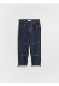 Reserved - Classic denim relaxed - granatowy. Kolor: niebieski