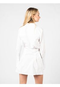 Pinko Sukienka "Austero" | 100885 Y6VW | Kobieta | Biały. Kolor: biały. Materiał: bawełna. Typ sukienki: koszulowe, wyszczuplające. Styl: elegancki. Długość: mini