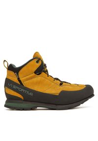 LA SPORTIVA - La Sportiva Trekkingi Boulder X Mid GTX ZFAS054E32E26 Żółty. Kolor: żółty. Materiał: zamsz, skóra. Sport: turystyka piesza