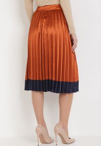 Born2be - Pomarańczowa Spódnica Naexalim. Kolor: pomarańczowy. Styl: klasyczny #4