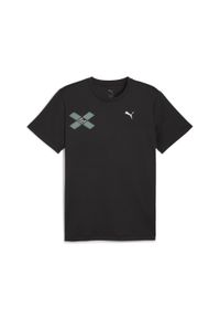 Puma - Męska koszulka RUN DIGITOKYO z grafiką PUMA Black. Kolor: czarny. Sport: bieganie