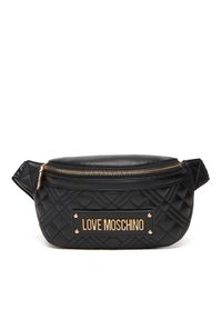 Love Moschino - LOVE MOSCHINO Saszetka nerka JC4003PP0NLA0000 Czarny. Kolor: czarny. Materiał: skóra