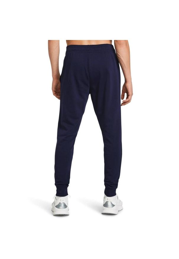 Spodnie dresowe męskie Under Armour Rival Terry Jogger XXL. Kolor: niebieski. Materiał: dresówka. Sport: fitness