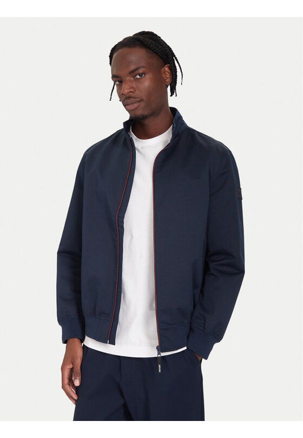 Mustang Kurtka bomber 1016889 Granatowy Regular Fit. Kolor: niebieski. Materiał: syntetyk