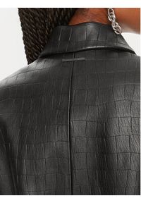 Calvin Klein Płaszcz przejściowy K20K207081 Czarny Oversize. Kolor: czarny. Materiał: skóra #2