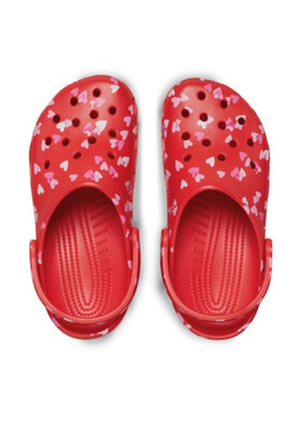 Crocs Klapki Classic Vday Clog 209682 Czerwony. Kolor: czerwony