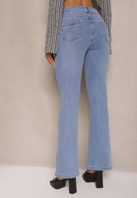 Renee - Niebieskie Dzwony Jeansy High Waist Mevellea. Okazja: na co dzień. Stan: podwyższony. Kolor: niebieski. Styl: sportowy, casual, klasyczny
