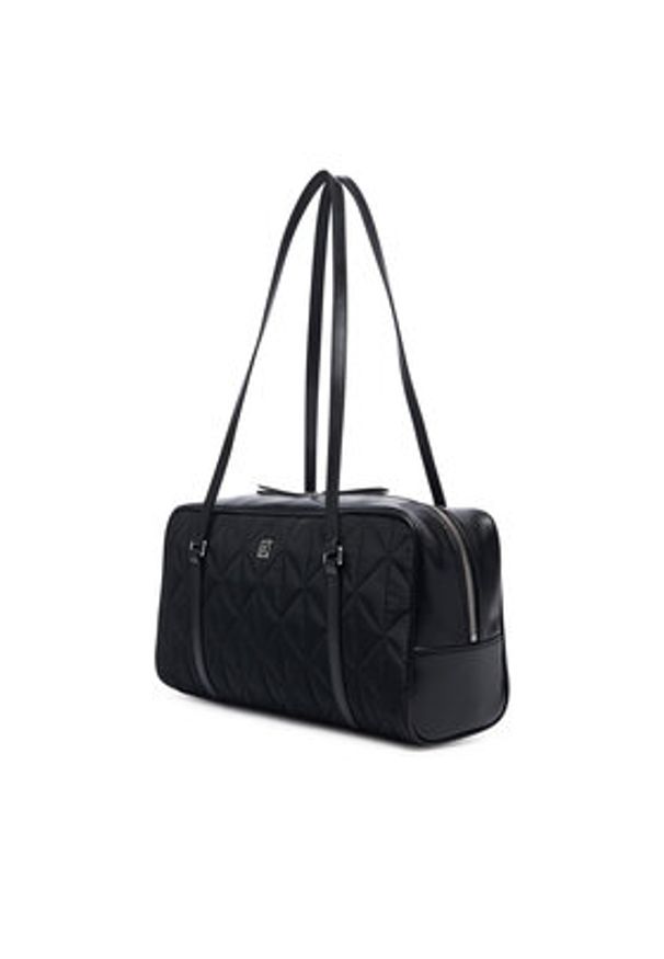Calvin Klein Torebka Quilted Nylon 2X Strap Camerabag LV04F3651G Czarny. Kolor: czarny