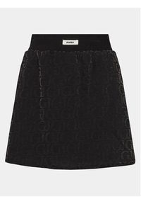 Guess Spódnica mini Logo V4RD06 KC2W0 Czarny Regular Fit. Kolor: czarny. Materiał: bawełna