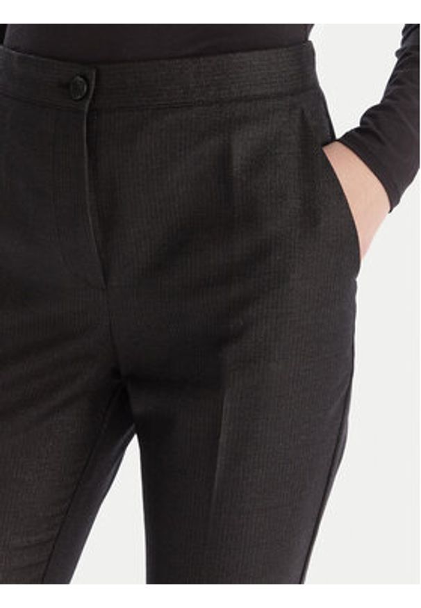 Pinko - PINKO Spodnie materiałowe Aguenda 106124 A305 Czarny Regular Fit. Kolor: czarny. Materiał: wełna