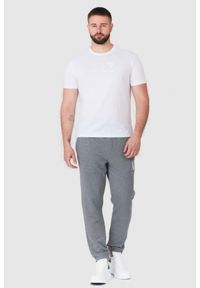 Armani Exchange - ARMANI EXCHANGE Szare spodnie dresowe męskie. Kolor: szary. Materiał: bawełna #6