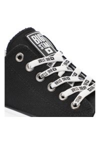 Big-Star - Czarne Trampki Big Star Męskie Wygodne Buty. Kolor: czarny. Materiał: materiał, skóra. Szerokość cholewki: normalna. Wzór: aplikacja, nadruk. Styl: klasyczny, elegancki #5